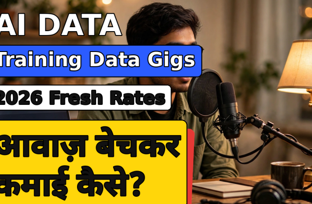 AI Training Data se Paise Kaise Kamaye? 2026 की ताज़ा दरें, 5 प्लेटफॉर्म और अप्लाई का पूरा तरीका