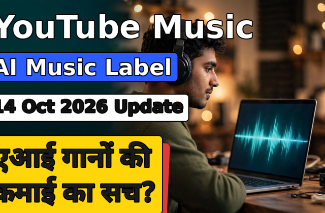 AI Song YouTube Label: अब दिखेगा कौन-सा गाना AI से बना — जानें आपकी कमाई पर क्या असर होगा
